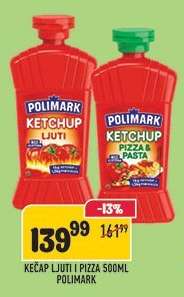 Kečap Ljuti i Pizza 500ml Polimark