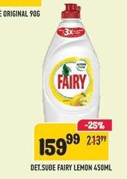 DET.SUDE FAIRY LEMON 450ML