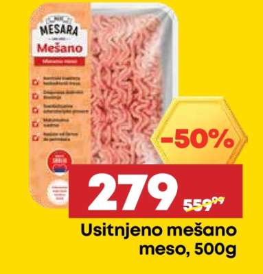 Usitnjeno mešano meso, 500g
