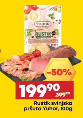 Rustik svinjska pršuta Yuhor 100g