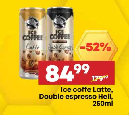 Ice coffe Latte, Double espresso Hell, 250ml