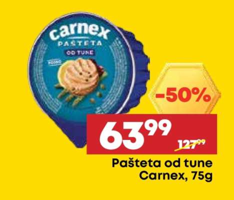 Pašteta od tune Carnex , 75g