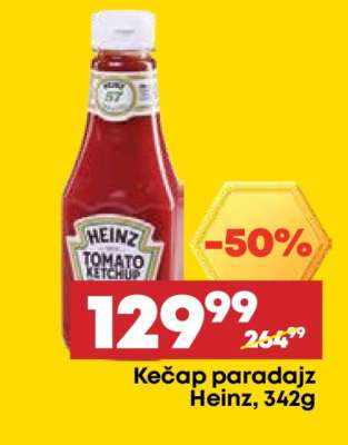 Kečap paradajz Heinz 342g