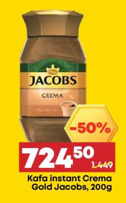 Kafa instant Crema Gold Jacobs 200g