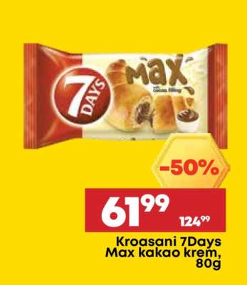 Kroasani 7Days Max kakao krem 80g