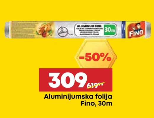 Aluminijumska folija Fino 30m