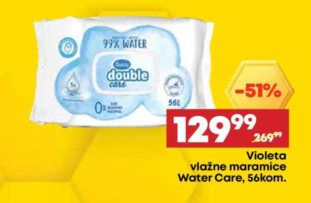 Violeta vlažne maramice Water Care 56kom