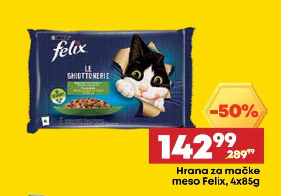 Hrana za mačke meso Felix 4x85g