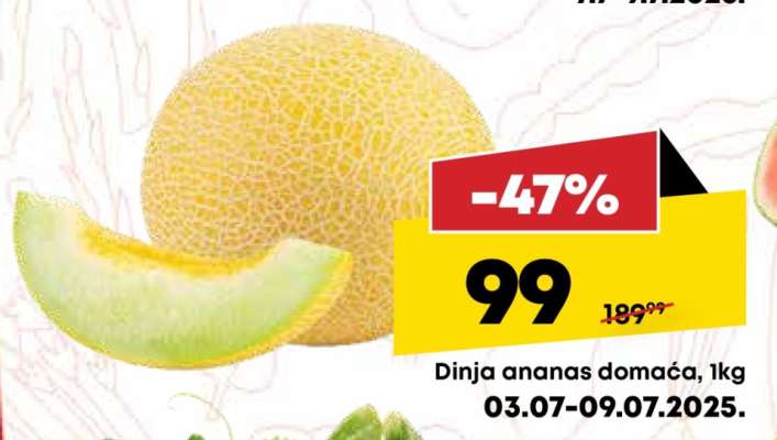 Dinja ananas domaća 1kg