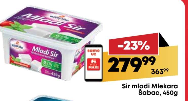 Sir mladi Mlekara Šabac 450g