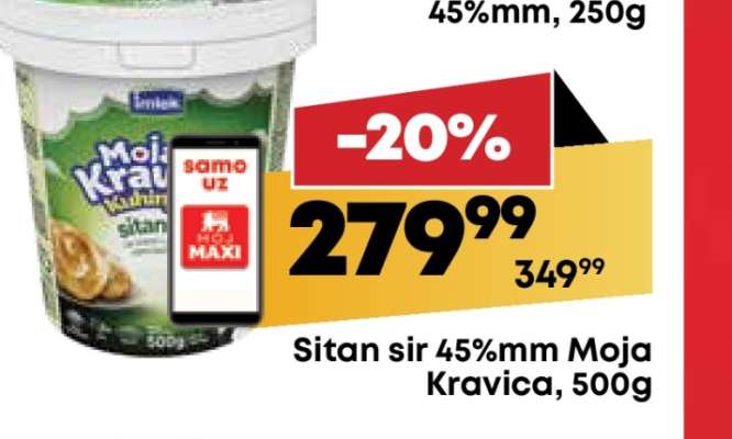 Sitan sir 45 mm Moja kravica 500g