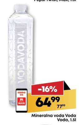 Mineralna voda Voda Voda, 1.5l