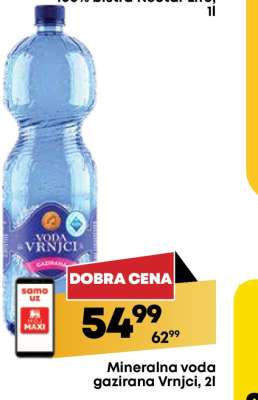 Mineralna voda gazirana Vrnjačka, 2l