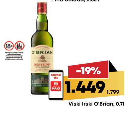 Viski Irski O'Brian, 0.7l