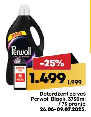 Deterdžent za veš Perwoll Black, 3750ml / 75 pranja