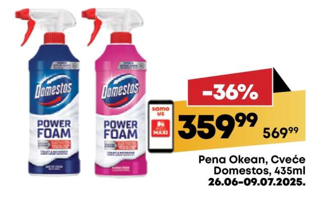 Pena Okean, Cveće Domestos, 435ml