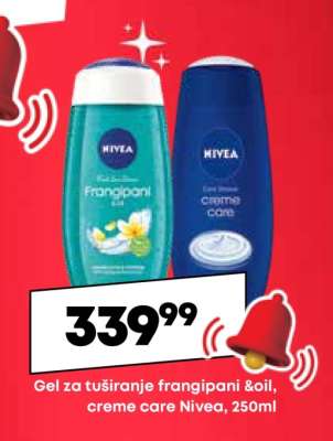 Gel za tuširanje frangipani &oil, creme care Nivea, 250ml