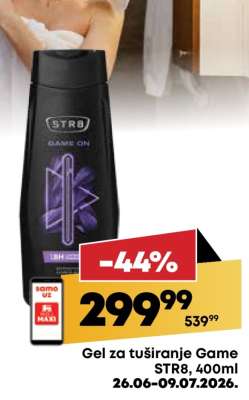 Gel za tuširanje Game STR8, 400ml