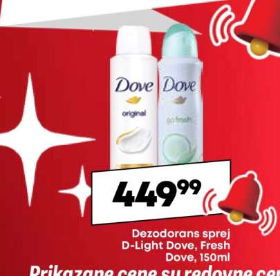 Dezodorans sprej D-Light Dove, Fresh Dove