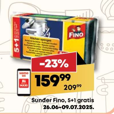 Sundjer Fino 5+1 gratis