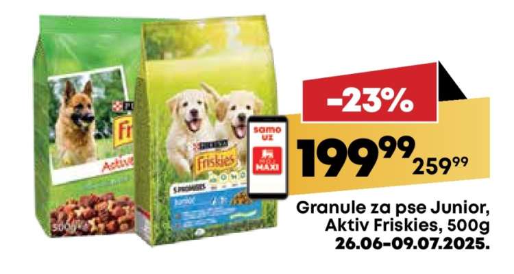 Granule za pse Junior, Aktiv Friskies, 500g