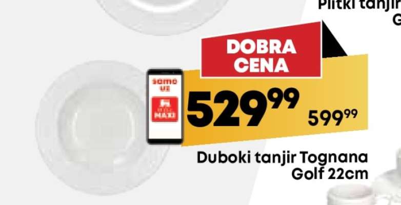 Duboki tanjir Tognana Golf 22cm