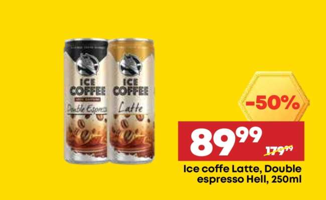 Ice coffe Latte, Double espresso Hell, 250ml
