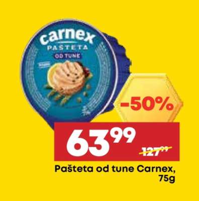 Pašteta od tune Carnex , 75g