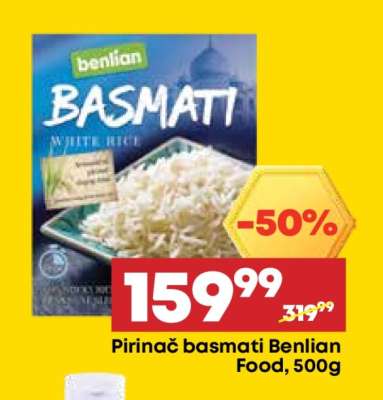 Pirinač basmati Benlian Food, 500g