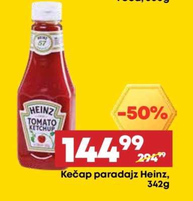 Kečap paradajz Heinz 342g