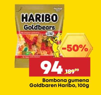 Bombona gumena Goldbaren Haribo 100g