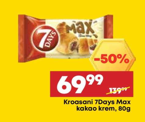 Kroasani 7Days Max kakao krem 80g