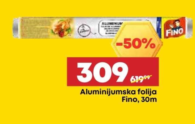 Aluminijumska folija Fino 30m