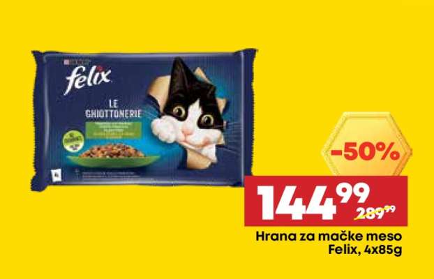 Hrana za mačke meso Felix 4x85g