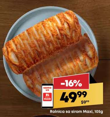 Rolnica sa sirom Maxi, 105g