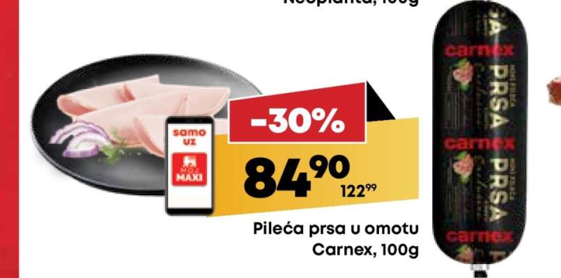 Pileća prsa u omotu Carnex 100g