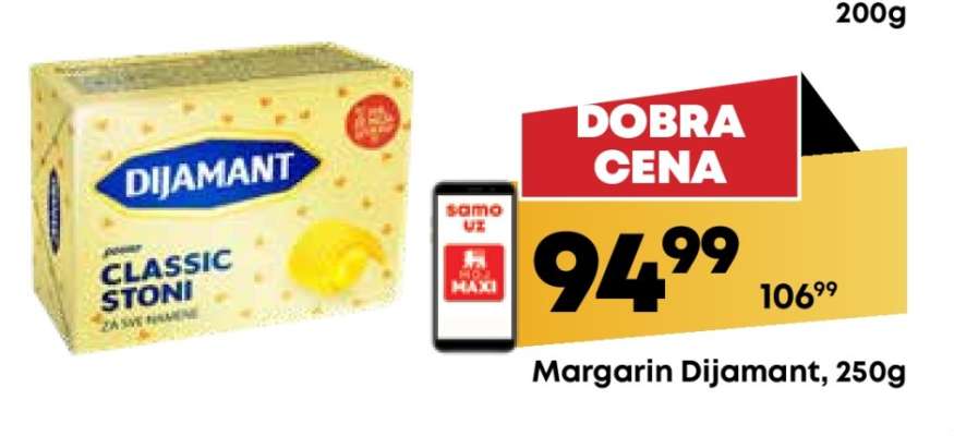 Margarin Dijamant 250g