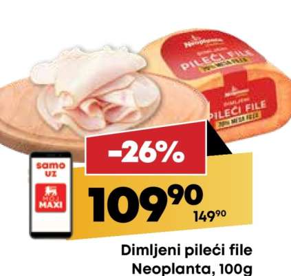 Dimljeni pileći file Neoplanta 100g