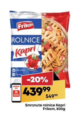 Smrznute rolnice Kapri Frikom, 800g