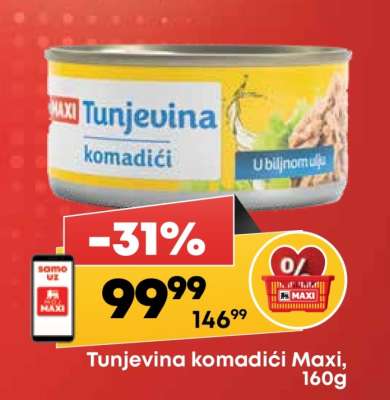 Tunjevina komadići Maxi 160g