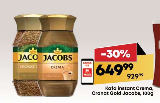 Kafa instant Crema, Cronat Gold Jacobs 100g