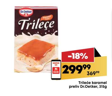 Trileće karamel preliv Dr.Oetker, 315g