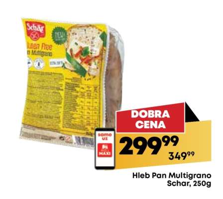 Hleb Pan Multigrano Schar, 250g