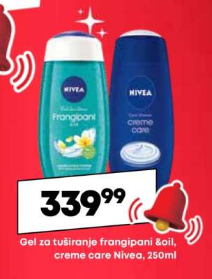Gel za tuširanje frangipani &oil, creme care Nivea, 250ml