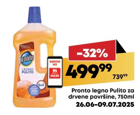 Pronto legno Pulito za drvene površine 750ml