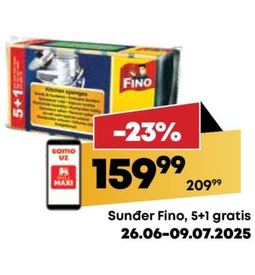 Sunder Fino 5+1 gratis