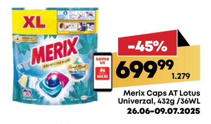 Merix Caps AT Lotus Univerzal 432g 36WL