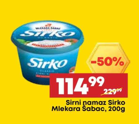 Sirni namaz Sirko Mlekara Sabac 200g