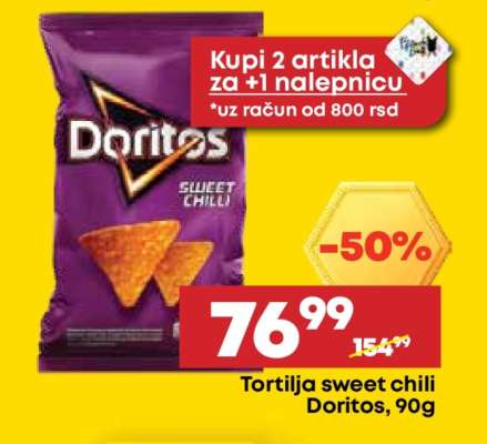 Tortilja sweet chili Doritos, 90g