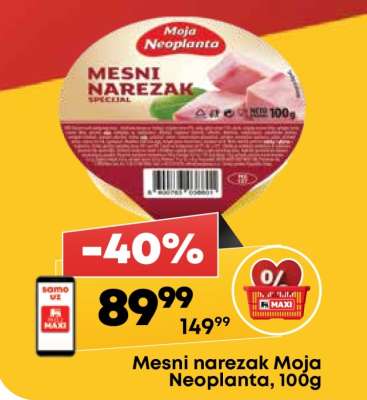 Mesni narezak Moja Neoplanta, 100g
